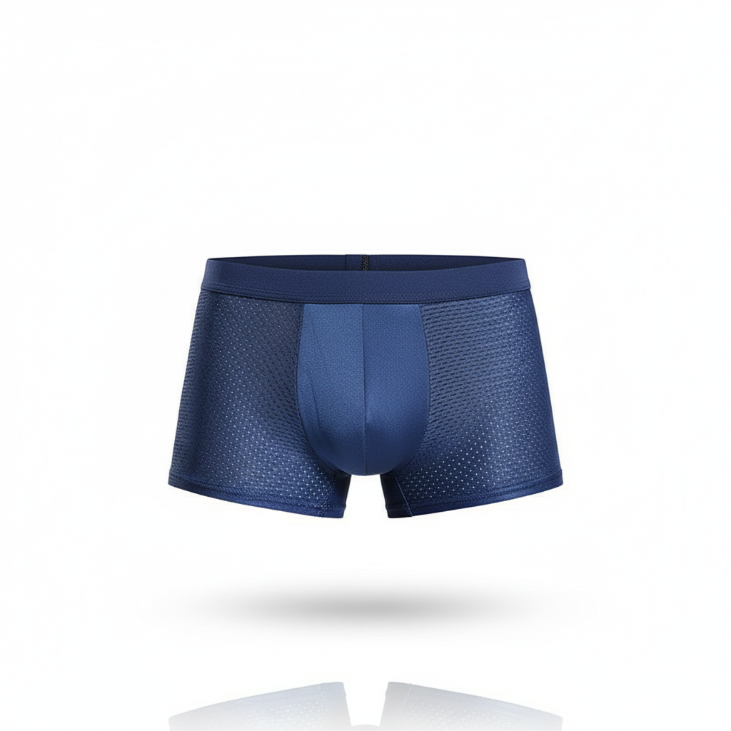 XX527 Quick-dry Mesh Ice Silk Men's Boxers Breathable Mesh Thin Plus Size Underwear