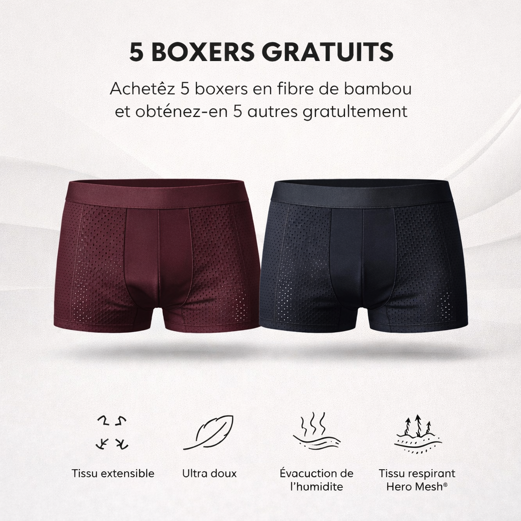 Pack de 10 Boxers Bambou Premium