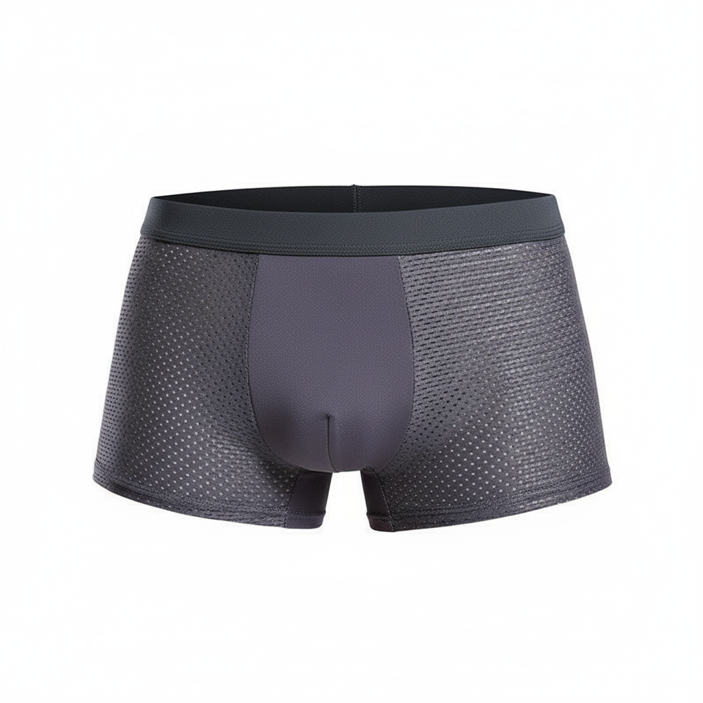 XX527 Quick-dry Mesh Ice Silk Men's Boxers Breathable Mesh Thin Plus Size Underwear
