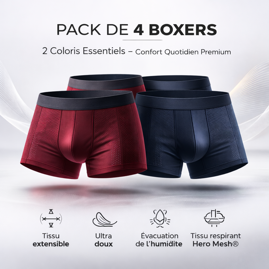 Pack de 4 Boxers Bambou Premium